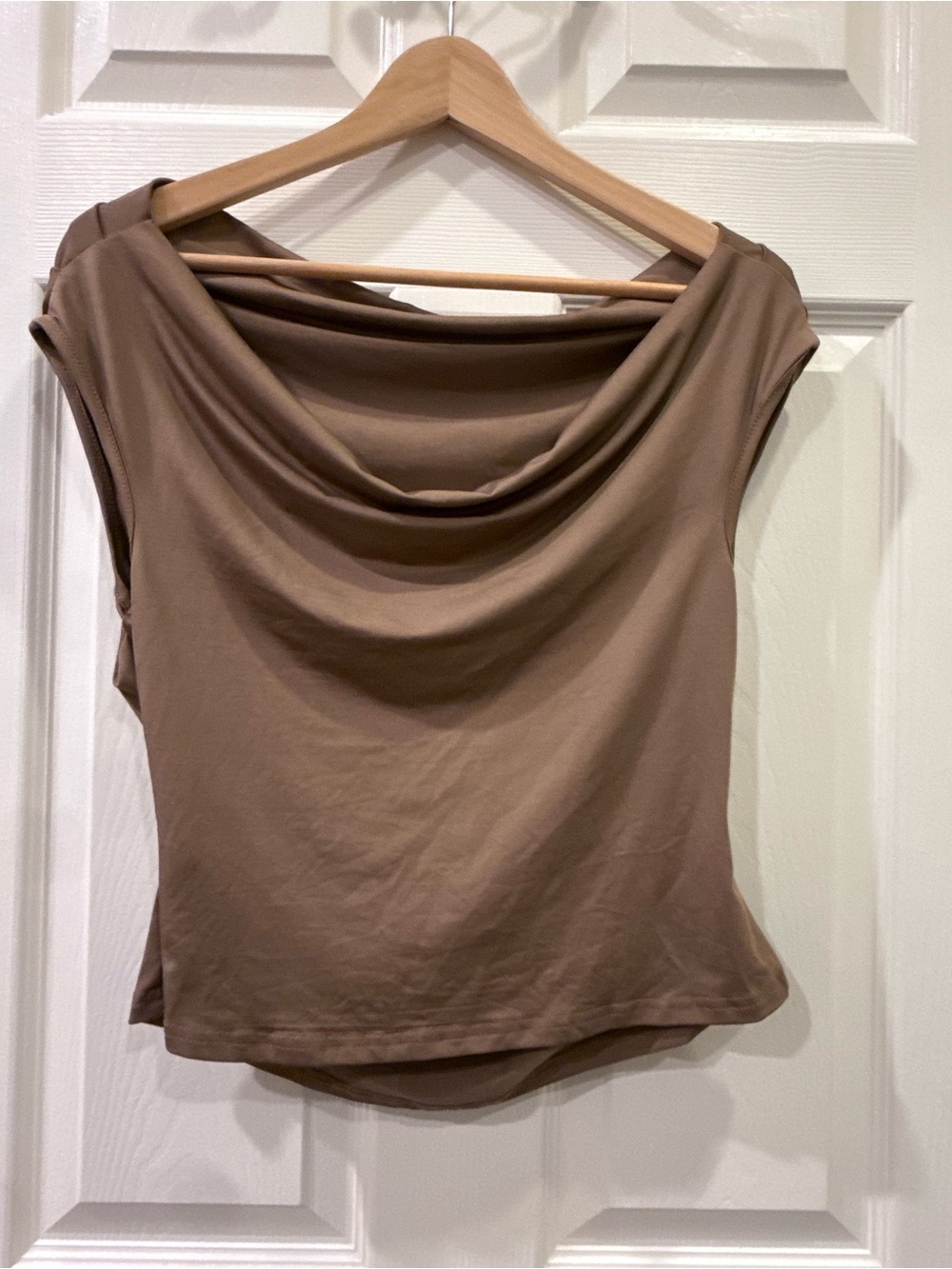SHEIN Draped Cowl Neck Camisole - Taupe